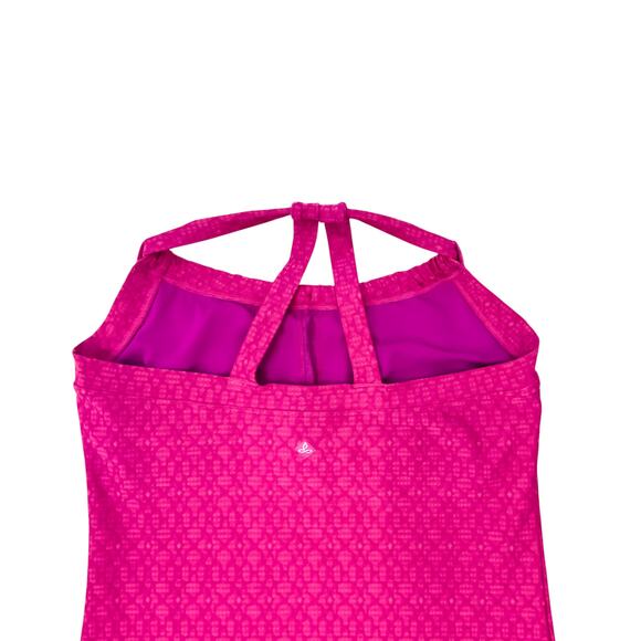Prana Pink Halter Activewear Tank Top - Size Medium - Picture 4 of 6